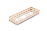 Bandeja Luxo Italiana Retangular Rose Gold M 34,5cm x 12,5cm x 4,5cm - Ela Decora